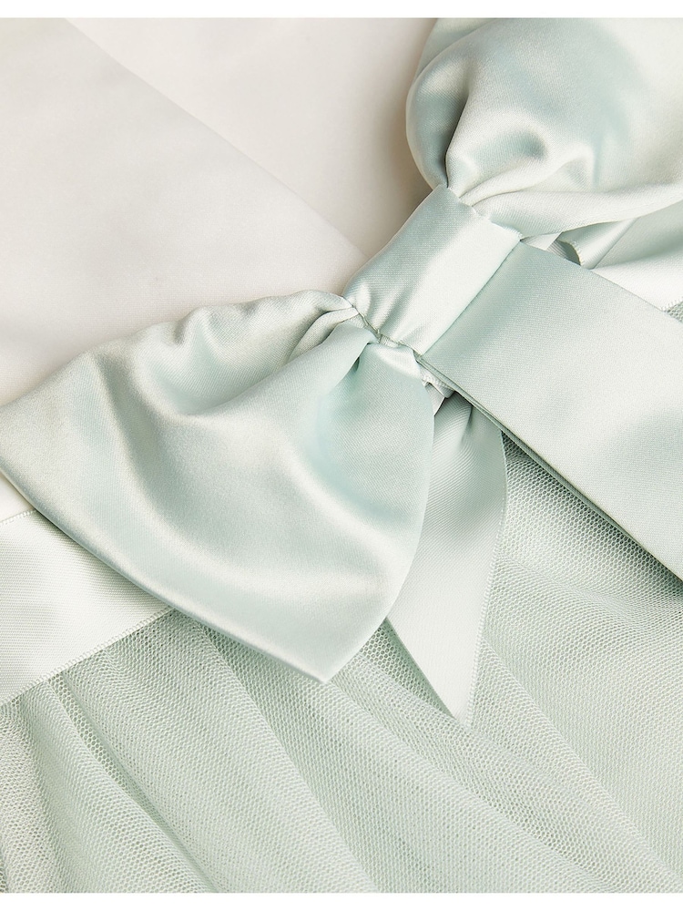 Monsoon Sage Tulle Baby Flower Girl Dress - Image 3 of 4
