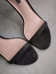 Black Tabitha Simmons Lauren Leather Bow Back Sandals - Image 11 of 13
