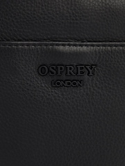OSPREY LONDON The Onyx Small Leather Black Messenger - Image 6 of 6