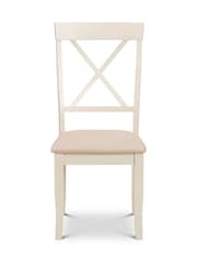 Julian Bowen Ivory Davenport Chairs Set Of 2 - Image 5 of 6
