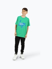 Hype. Boys Green Double 100% Cotton T-Shirt - Image 1 of 5