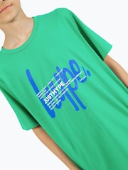Hype. Boys Green Double 100% Cotton T-Shirt - Image 5 of 5