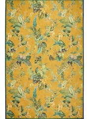 Laurence Llewelyn-Bowen Yellow Cotswold Fantasia Washable Flat Weave Rug - Image 3 of 6