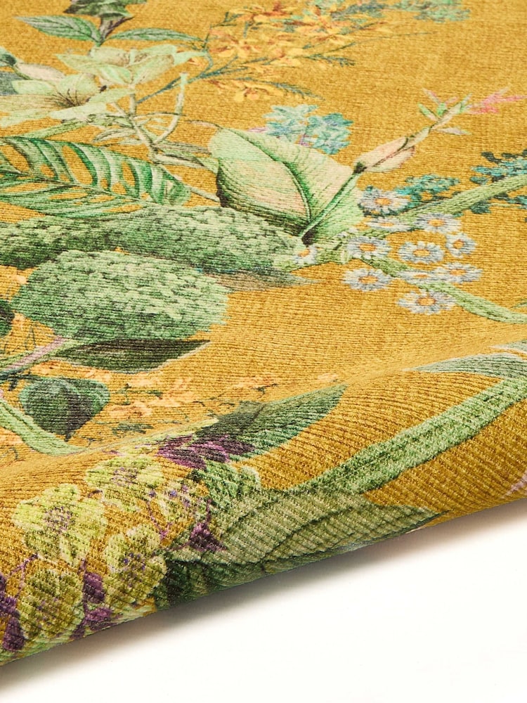 Laurence Llewelyn-Bowen Yellow Cotswold Fantasia Washable Flat Weave Rug - Image 6 of 6 Laurence Llewelyn-Bowen Yellow Cotswold Fantasia Washable Flat Weave Rug - Image 6 of 6