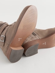 Mink Brown Standard/Wide Fit Forever Comfort® Leather Slouch Ankle Boots - Image 8 of 8