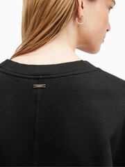 AllSaints Black Mira 100% Cotton Sweatshirt - Image 7 of 9