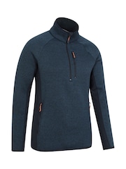 Mountain Warehouse Blue Treston Quarter Zip Fleece - Image 3 of 6