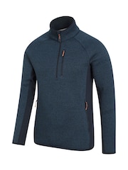 Mountain Warehouse Blue Treston Quarter Zip Fleece - Image 4 of 6