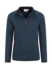 Mountain Warehouse Blue Treston Quarter Zip Fleece - Image 5 of 6
