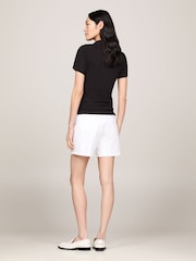 Tommy Hilfiger Black Slim 1985 Pique Polo Shirt - Image 3 of 8