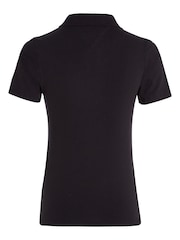 Tommy Hilfiger Black Slim 1985 Pique Polo Shirt - Image 6 of 8