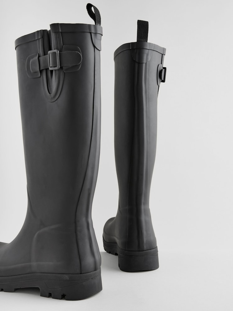 Black Knee High Wellies - Image 10 of 11