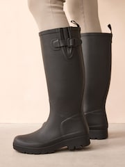 Black Knee High Wellies - Image 2 of 8