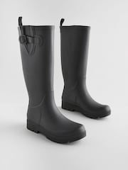 Black Knee High Wellies - Image 3 of 8