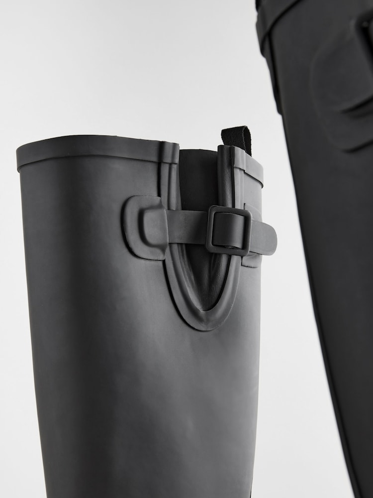 Black Knee High Wellies - Image 9 of 11