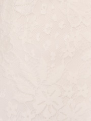 Adrianna Papell Lace Midi Flounce White Dress - Image 3 of 7