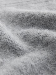 Grey Premium Alpaca Blend Soft Touch Knitted Jumper - Image 6 of 7