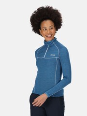 modra - Regatta Womens Yonder Half Zip Fleece - Slika 3 iz 9