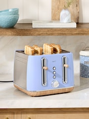 Light Blue 4 Slice Malvern Toaster - Image 1 of 5