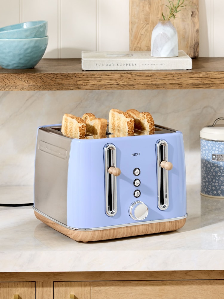 Light Blue 4 Slice Malvern Toaster - Image 1 of 5