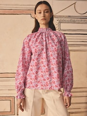 Cath Kidston Archive Ditsy Raglan 100% Cotton Blouse - Image 1 of 7