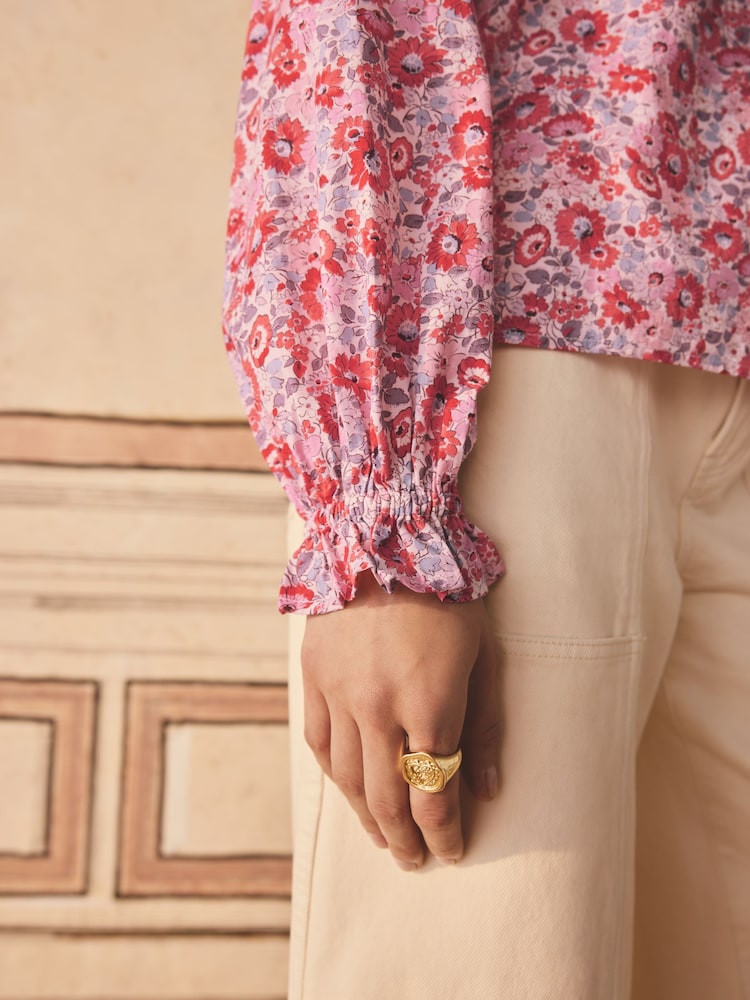 Cath Kidston Archive Ditsy Raglan 100% Cotton Blouse - Image 3 of 7