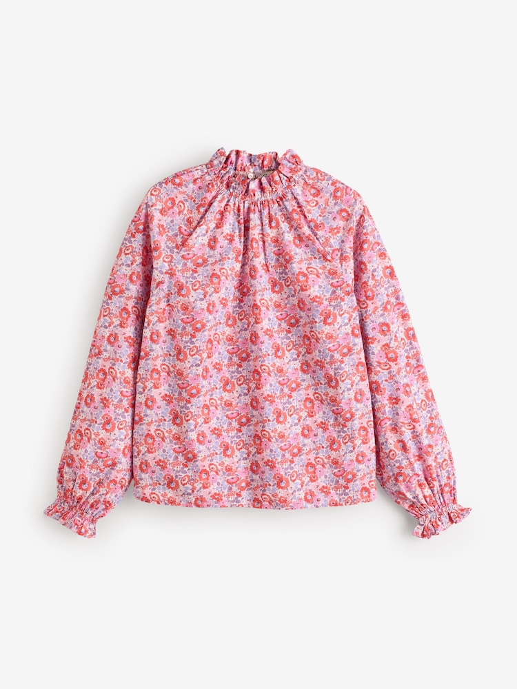 Cath Kidston Archive Ditsy Raglan 100% Cotton Blouse - Image 5 of 7