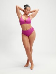 Speedo Pink Womens Shaping High Waist Briefs - Image 1 of 6
