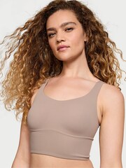 Victoria's Secret Candlelight Rose Nude Cross Back Mesh Sports Bra - Image 1 of 3