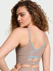 Victoria's Secret Candlelight Rose Nude Cross Back Mesh Sports Bra - Image 2 of 3