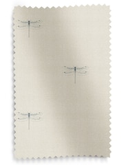Sophie Allport Teal Blue Vector Dragonfly Made to Measure 100% Cotton Curtains - Image 6 of 6