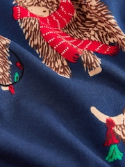 Navy Blue Matching Family Womens Christmas Hamish The Highland Cow 100% Cotton Nightie - Image 7 of 8