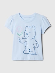 Gap Blue Summer Graphic Short Sleeve T-Shirt (Newborn-5yrs) - Image 1 of 2