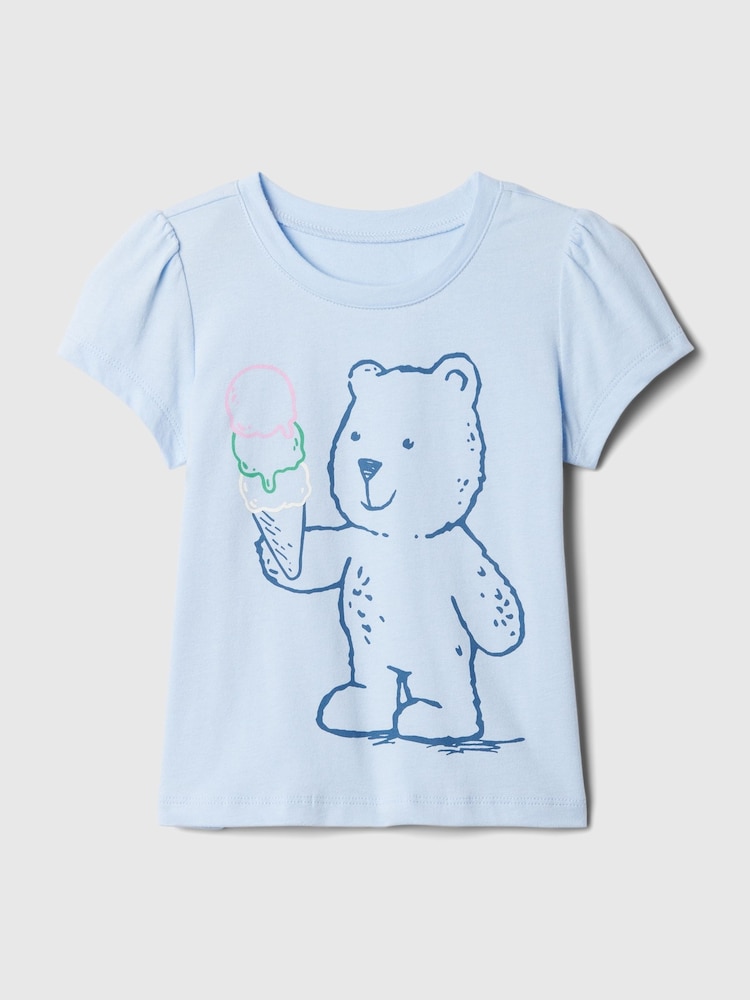 Gap Blue Summer Graphic Short Sleeve T-Shirt (Newborn-5yrs) - Image 1 of 2 Gap Blue Summer Graphic Short Sleeve T-Shirt (Newborn-5yrs) - Image 1 of 2