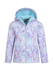 Mountain Warehouse Light Sea Green Exodus Kids Printed Water-Resistant Softshell Jacket - Image 5 of 5