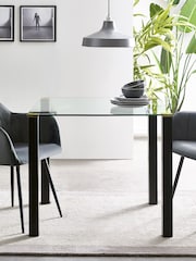 Julian Bowen Black Piero Square Table - Image 1 of 3