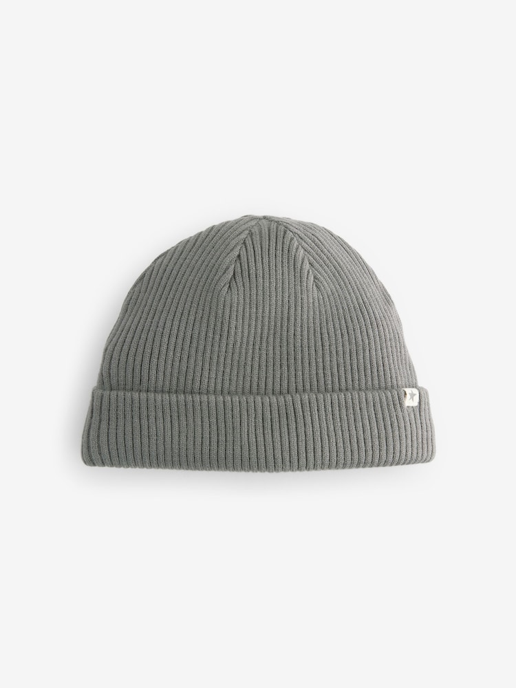 Charcoal Grey Knitted Baby Beanie Hat (0mths-2yrs) - Image 1 of 2