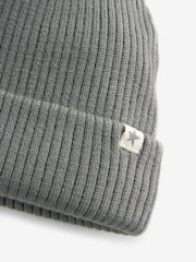 Charcoal Grey Knitted Baby Beanie Hat (0mths-2yrs) - Image 2 of 2