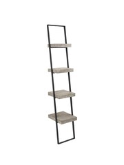Pacific Grey Concrete Effect Wood and Iron 4 Shelf Unit - Image 3 of 6