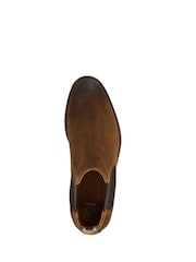 Dune London Brown Chelty Brushed Suede Chelsea Boots - Image 6 of 6