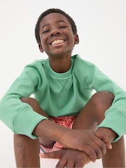 FatFace Enborne Green Crew Sweatshirt - Image 3 of 4