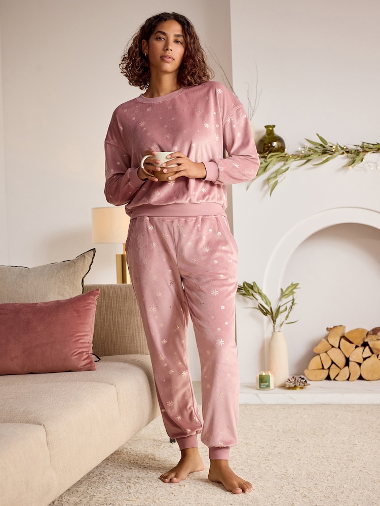 Bath & Body Works Mink Twosie Snowflake Pyjamas - Image 2 of 9