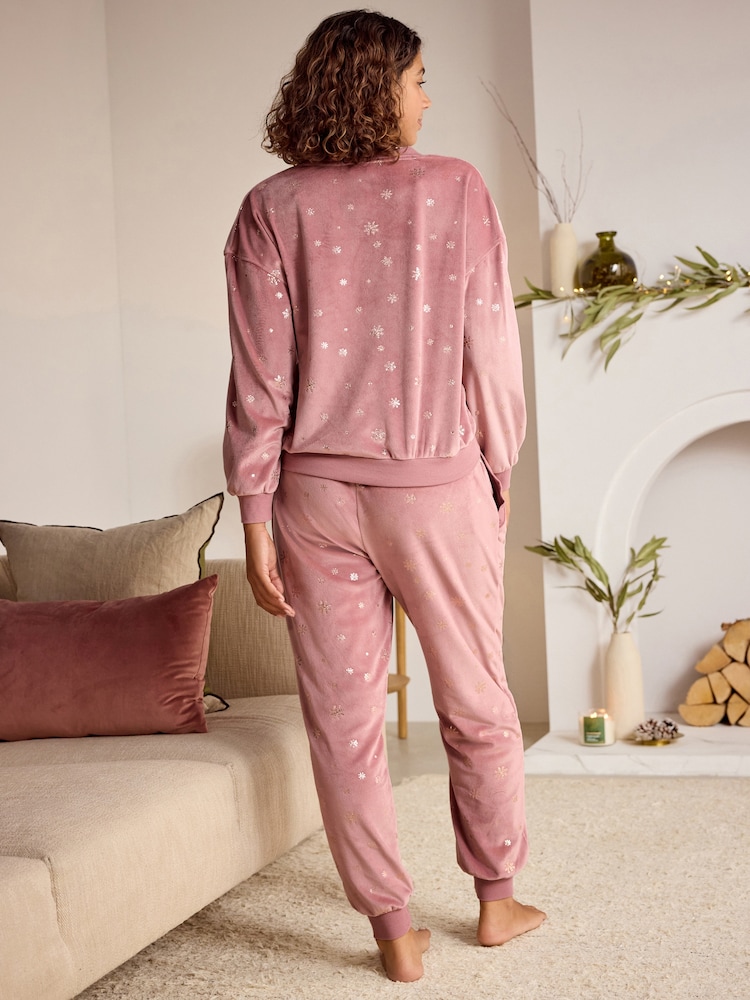 Bath & Body Works Mink Twosie Snowflake Pyjamas - Image 5 of 9