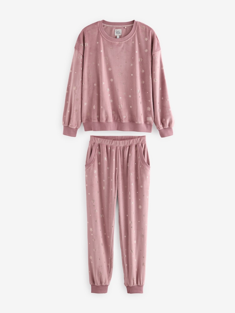 Bath & Body Works Mink Twosie Snowflake Pyjamas - Image 7 of 9