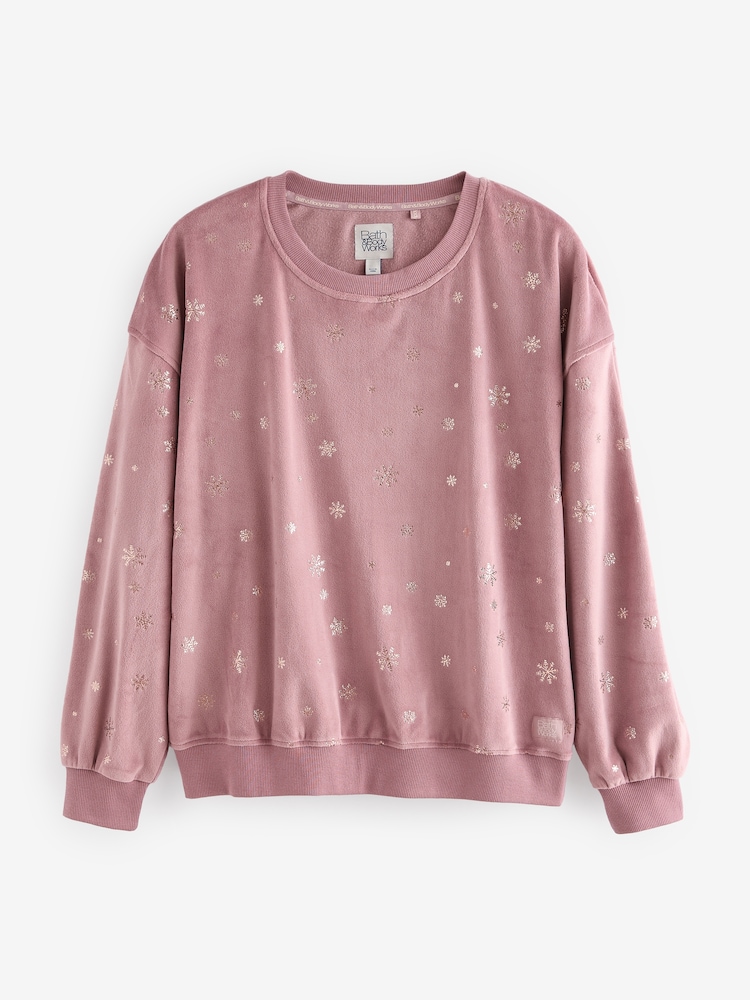 Bath & Body Works Mink Twosie Snowflake Pyjamas - Image 8 of 9