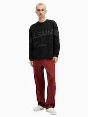 AllSaints Black 100% Cotton Biggy Crew Sweatshirt - Image 3 of 5