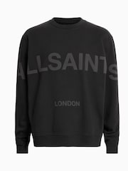 AllSaints Black 100% Cotton Biggy Crew Sweatshirt - Image 5 of 5