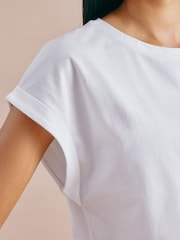 Blanco - Albaray 100% Cotton Roll Back T-Shirt - Imagen 3 de 4