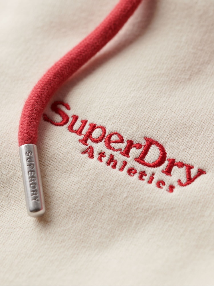 Superdry Red Essential Baseball Zip-Up Hoodie - Image 6 of 6 Superdry Red Essential Baseball Zip-Up Hoodie - Image 6 of 6