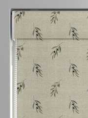 Sophie Allport Natural Linen Olive Made to Measure 100% Cotton Roman Blinds - Image 3 of 6